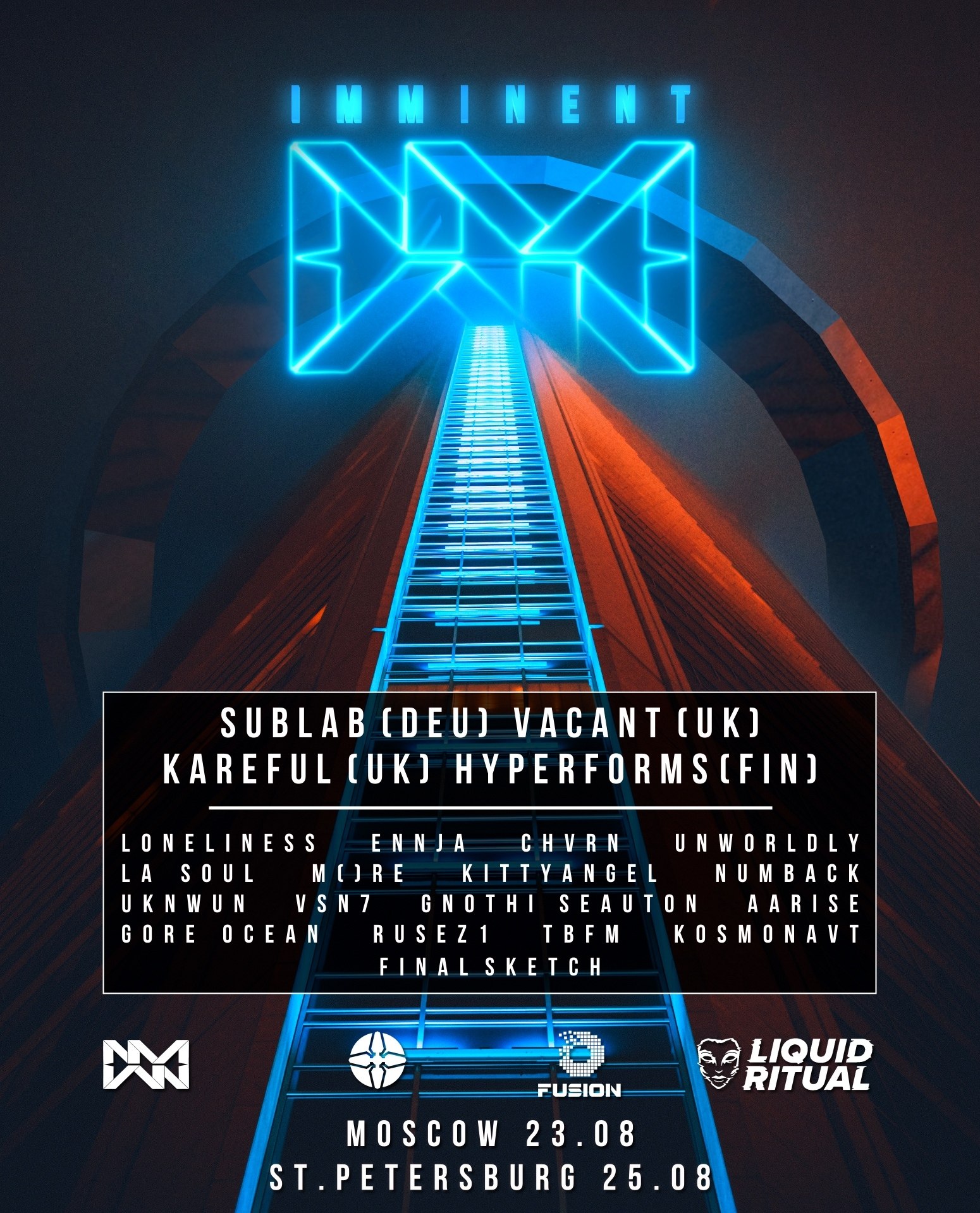 IMMINENT Fusion and Liquid Ritual poster